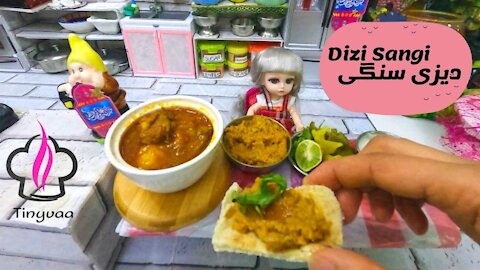 HOW TO COOK PERSIAN ABGOOSHT|| DIZI SANGI ديزى/آبگوشت || lamb chickpea pot|| يخنة اللحم والفاصوليا