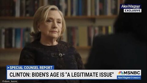 Amid speculation that Michelle Obama could replace Joe Biden; MAYBE KILLARY CLINTON