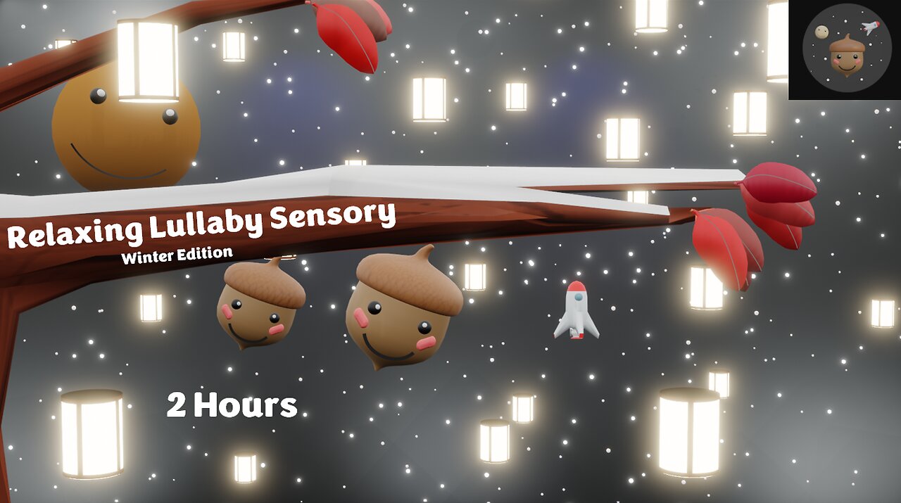 Sleep Lullaby | Go to Sleep Music for Babies | Calming Sensory Video | Winter Edition!