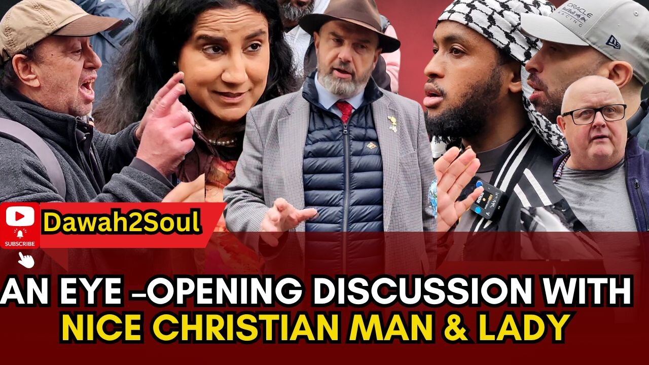 Betrayed by Belief Amidst Zionist Hecklers! Siraaj With Good Christian Man & Lady | Speakers Corner