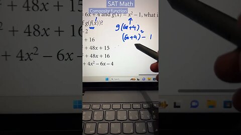 Composite function problem #algebra #youtubeshorts #mathtrick #mathematics #satmath