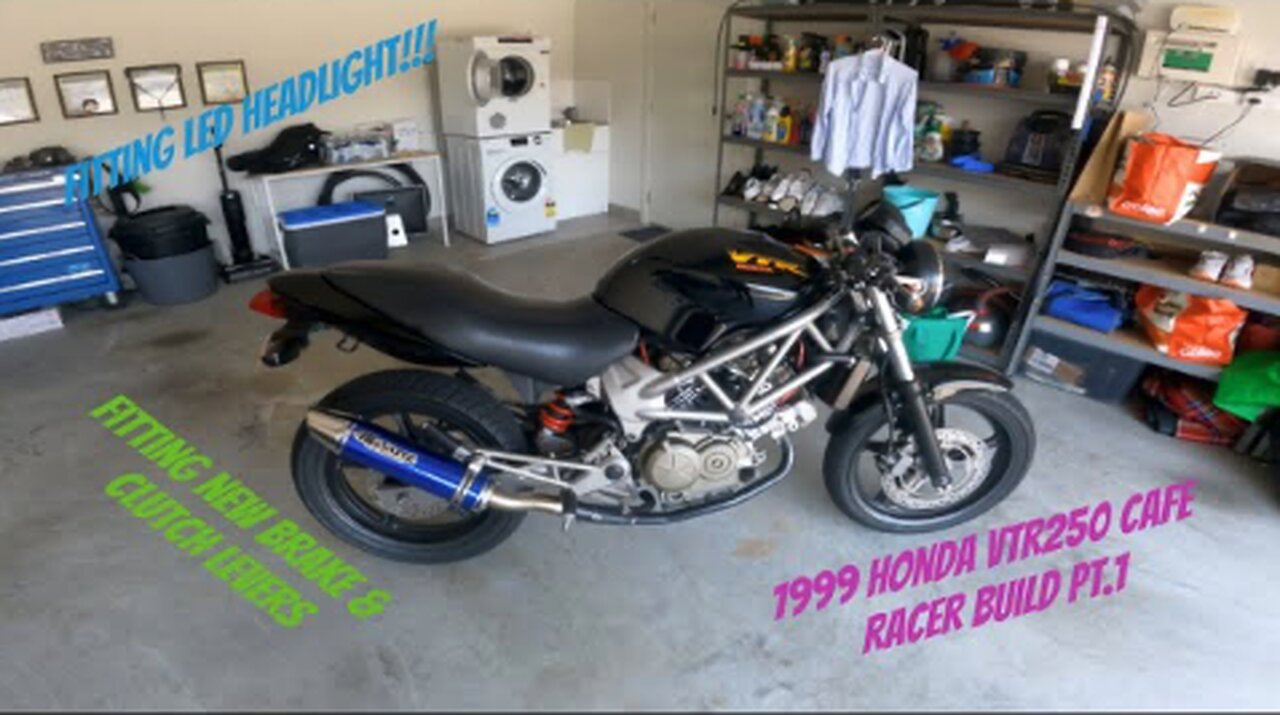 1999 Honda VTR 250 Cafe Racer Build Pt.1