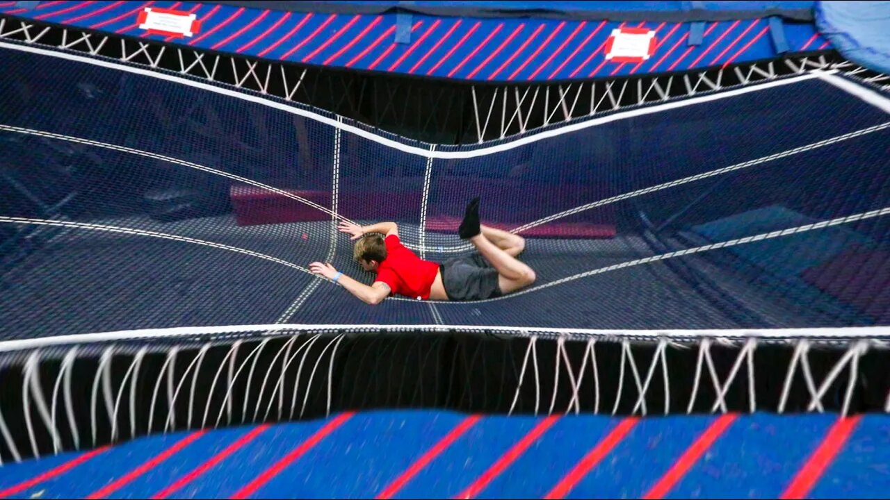 THE CRAZIEST TRAMPOLINE I'VE EVER BEEN ON!