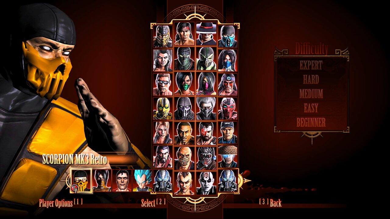 Mortal Kombat 9 - Scorpion MK3 Retro - Expert Ladder - Gameplay @(1080p) 60FPS