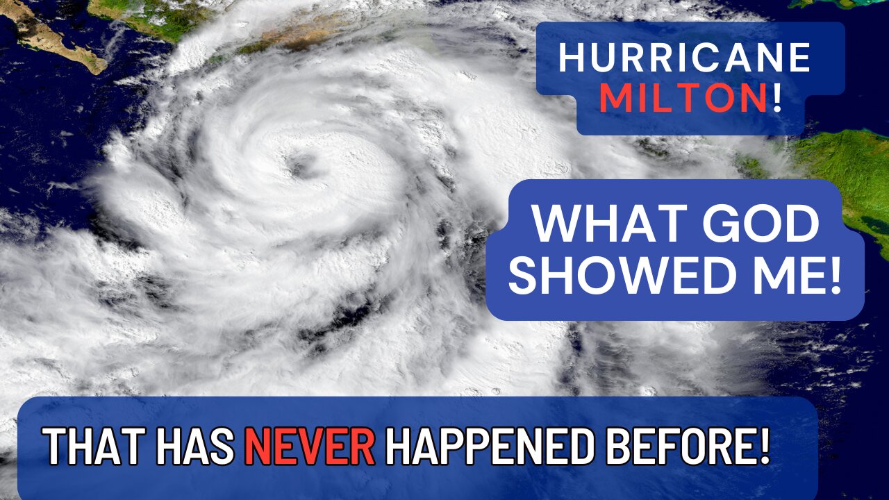 Hurricane Milton! This Has Never Happened Before #hurricane #milton #propheticword