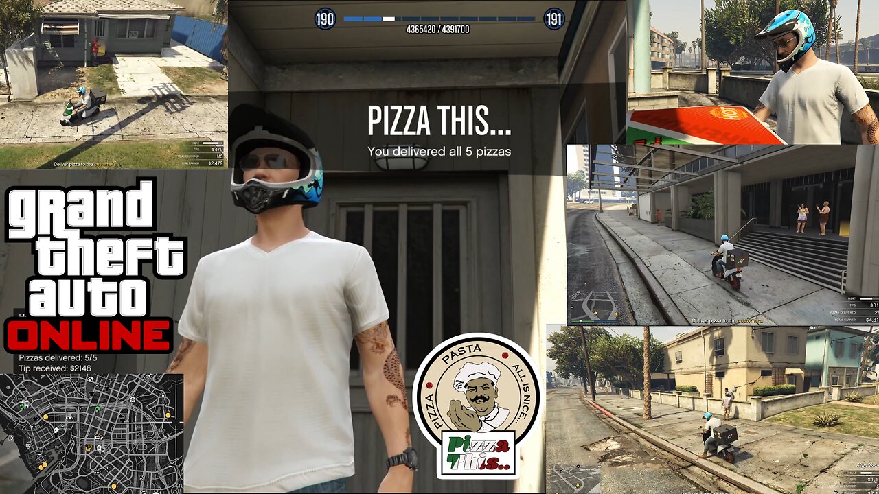 GTA Online Pizza Delivery in Vinewood Day 4
