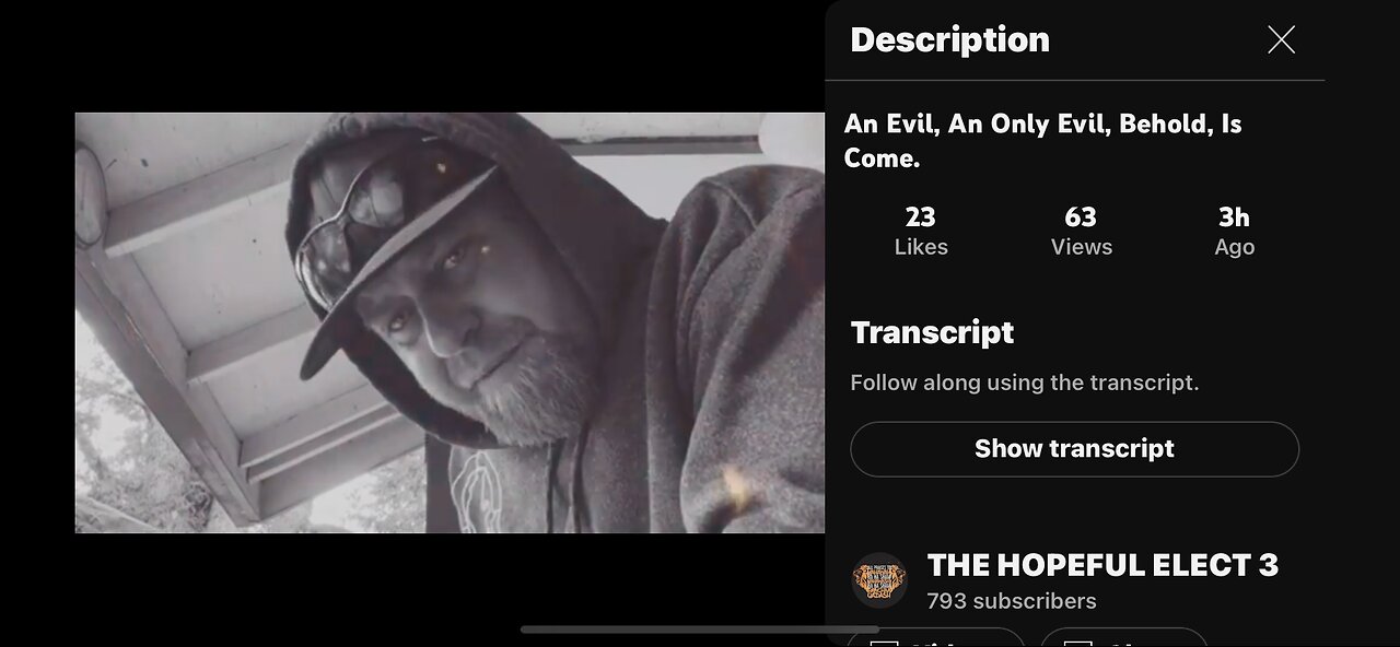 Re: Am Evil An ONLY EVIL Behold is Come