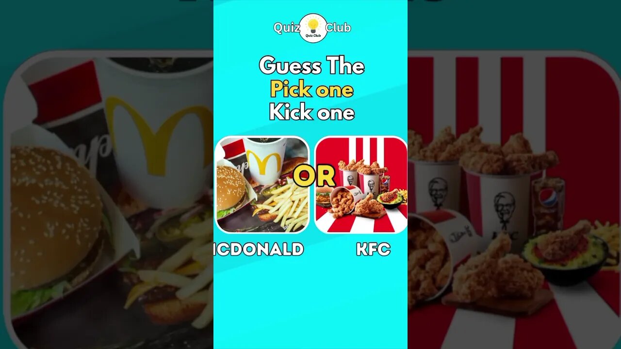 Pick one Kick one flavors|Quiz Club|| #shortvideo#Quiz#trending#viral#quiztime