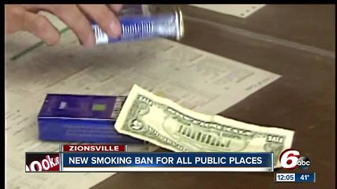 Zionsville bans tobacco, e-cigarettes, vaping in public parks