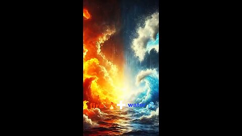 FIRE🔥 vs WATER💦: Who Will Prevail-The Fiery Blaze Meets the Raging Waves