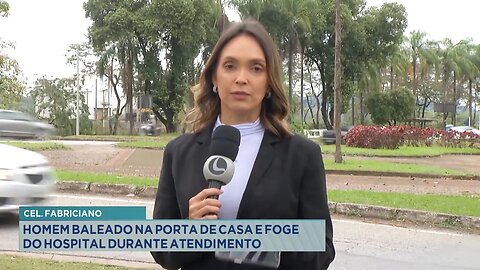 Cel. Fabriciano: Homem baleado na porta de casa e foge do hospital durante atendimento.