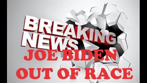 BREAKING NEWS: FINALLY, JOE BIDEN MAKES IT OFFICAL HE DROPS BID FOR REELECTION 