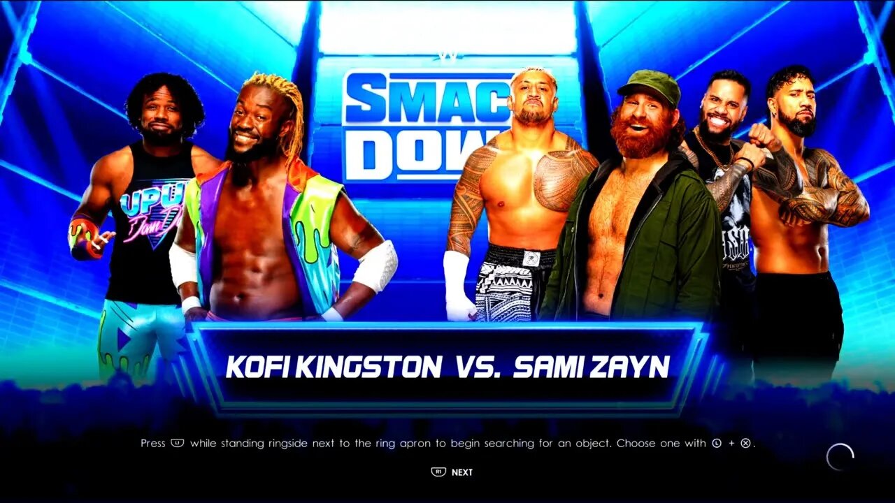WWE Friday Night Smackdown Kofi Kingston vs Sami Zayn