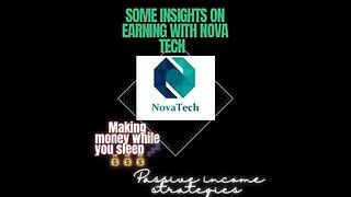 My EXPERIENCE WITH NOVA TECH-Earning WEEKLY!!!