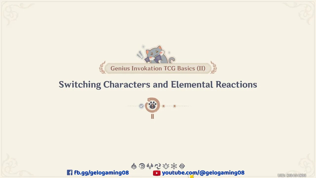 [TCG] Genius Invokation TCG Basics Part 2 - Switching Characters and Elemental Reactions