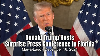 Donald Trump Hosts Surprise Press Conference In Florida (December 16, 2024)