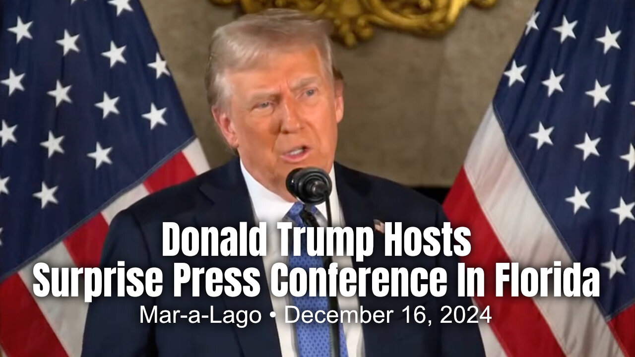 Donald Trump Hosts Surprise Press Conference In Florida (December 16, 2024)