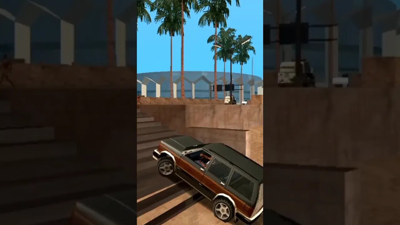 CJ DRIVING THE JEEP | GTA SA ON ANDROID|BEST GAMING SHORT