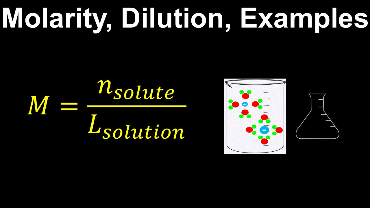 Molarity, Dilution, Solutions, Examples - Chemistry