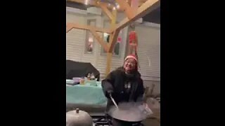 Cooking Chinese Food Outdoors