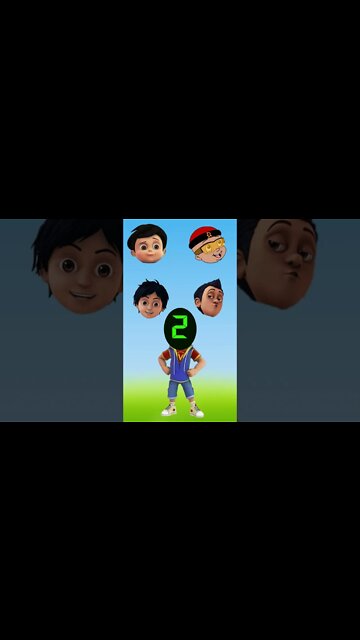 Match The Right Head | Vir The Robot Boy| Shiva| Motu Patlu |Mighty Raju | Wrong Head Puzzle#shorts