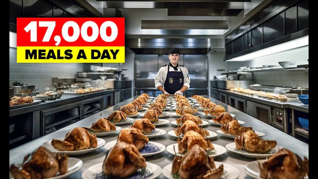 🍲How Aircraft Carriers Prepare 17,000 Meals a Day🍲#viral #trending #interesting