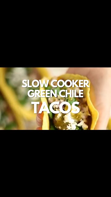Slow Cooker Green Chile Tacos - Recipe
