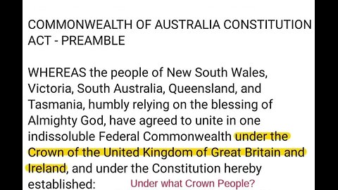 The Imperial Crown and Commonwealth of Australia.