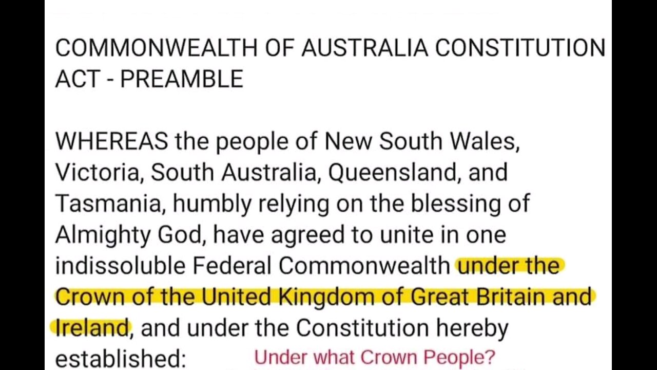 The Imperial Crown and Commonwealth of Australia.