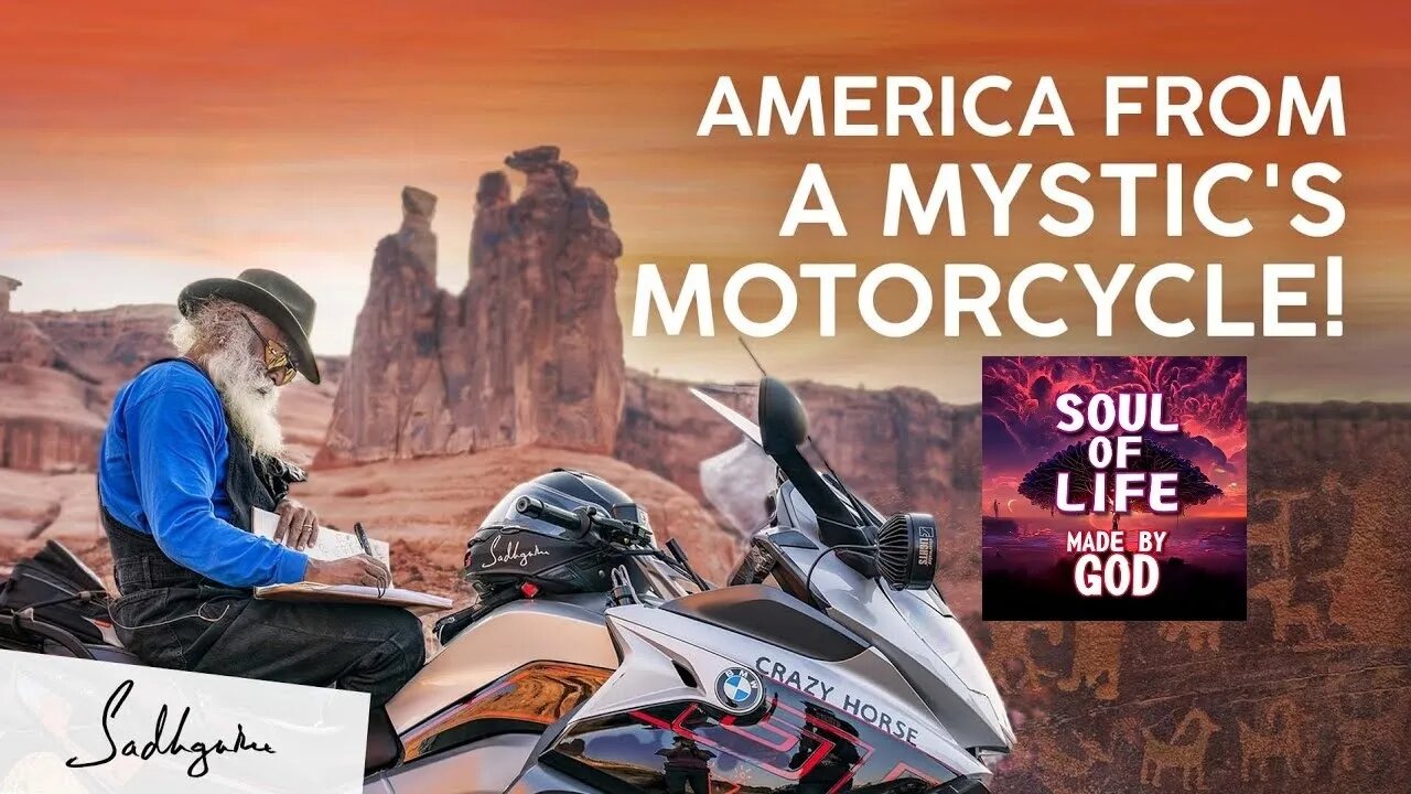 America As You've Never Seen Before From A Mystic's Motorcycle! Sadhguru | Of Life - Made By God