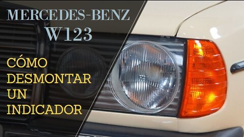 Mercedes Benz W123 - Cómo quitar desmontar un indicador tutorial