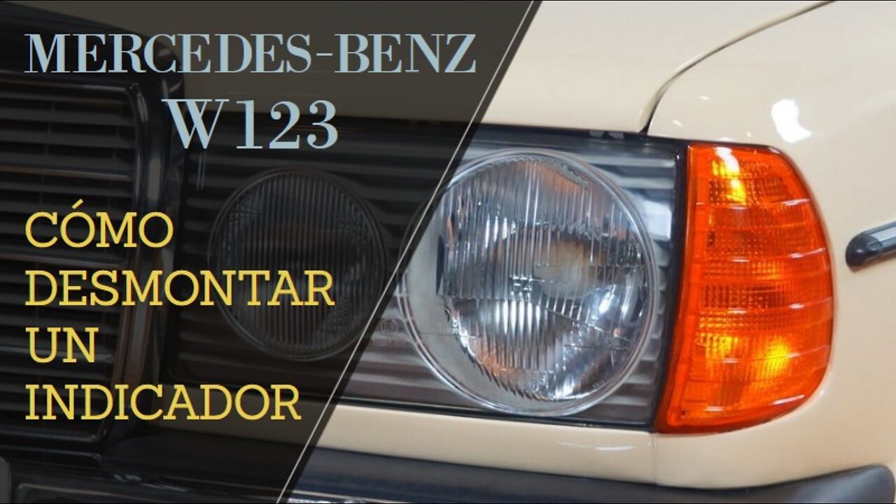 Mercedes Benz W123 - Cómo quitar desmontar un indicador tutorial