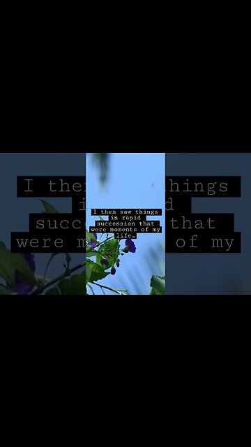 I then saw things in rapid succession that were moments of my life. #LifeReview #Shorts #NDE