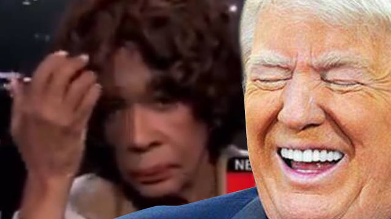 Mad Maxine Waters Fights Her Wig During CNN Interview