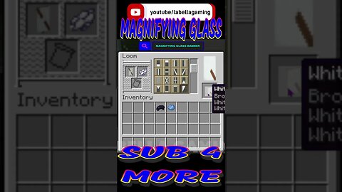 Magnifying Glass Banner | Minecraft