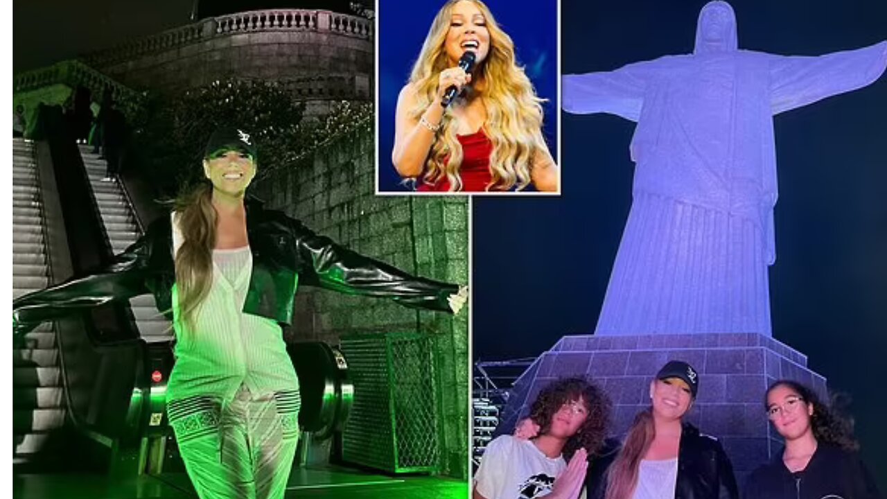 Mariah Carey and Twins Moroccan & Monroe Visit Christ the Redeemer: ‘What a Moment!’