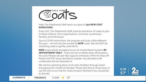 The Shepherd's Staff is collecting coats