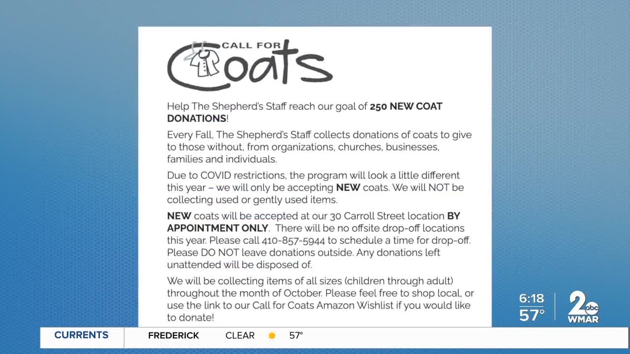 The Shepherd's Staff is collecting coats