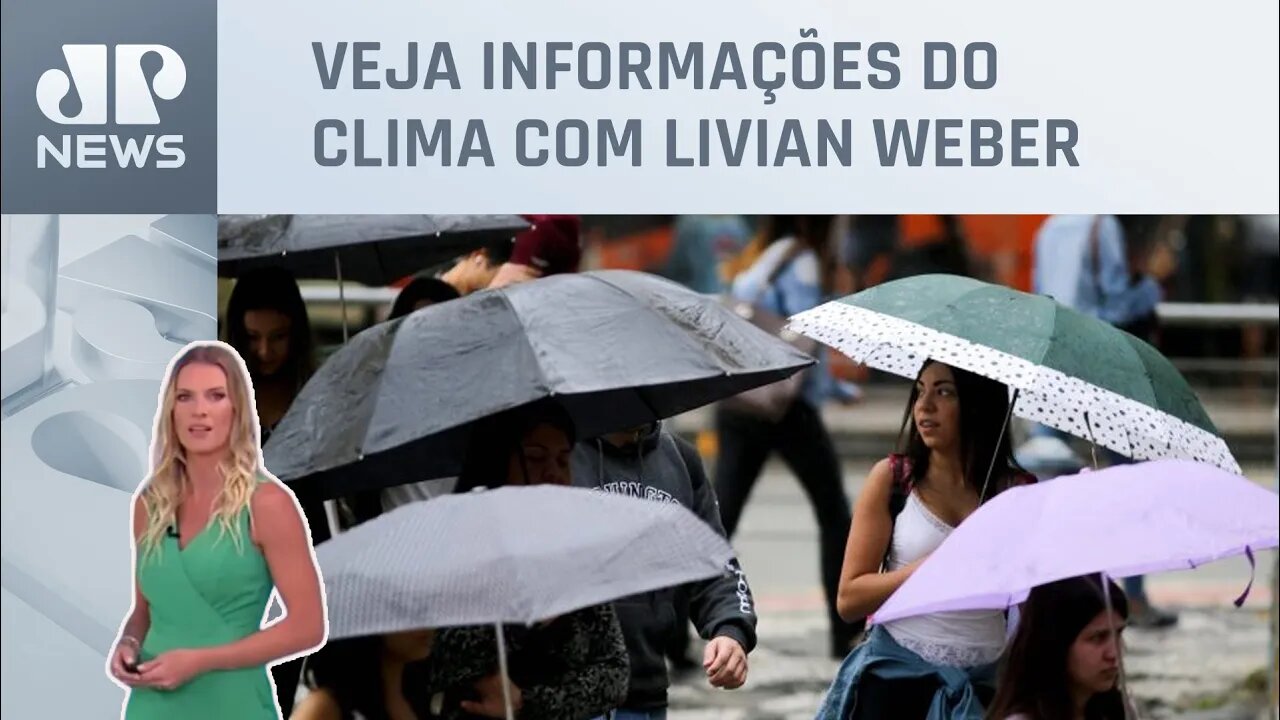 Deslocamento de frente fria mantém instabilidades na região Sul | Previsão do Tempo