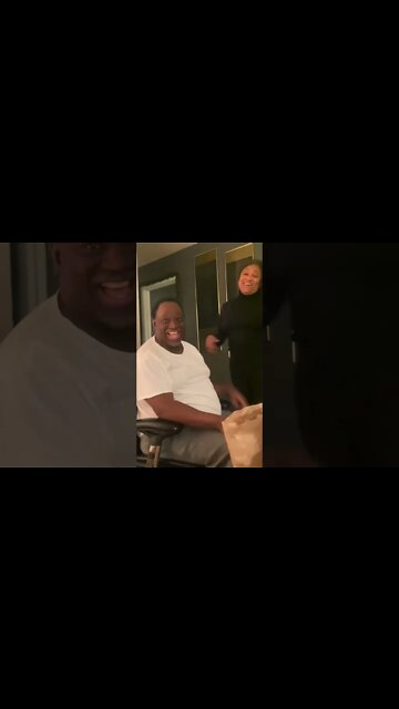 My Dad’s reaction to me paying off his mortgage! I love it! I wish I was there!