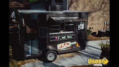 Custom 2022 7' x 12' Mobile Taproom Trailer | Cocktail Self Serve Bar on Wheels with Porch for Sale