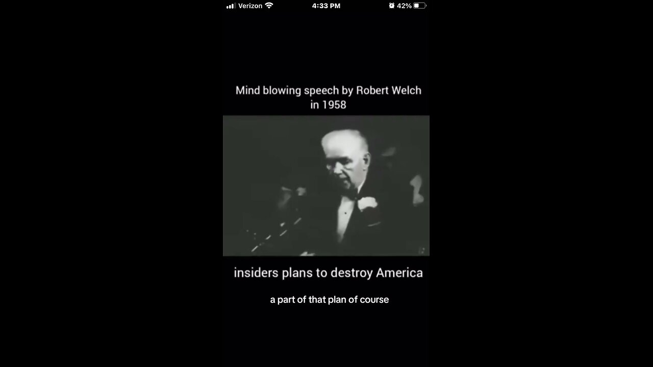 A speech by Robert Welch in 1958: The plan to destroy America.