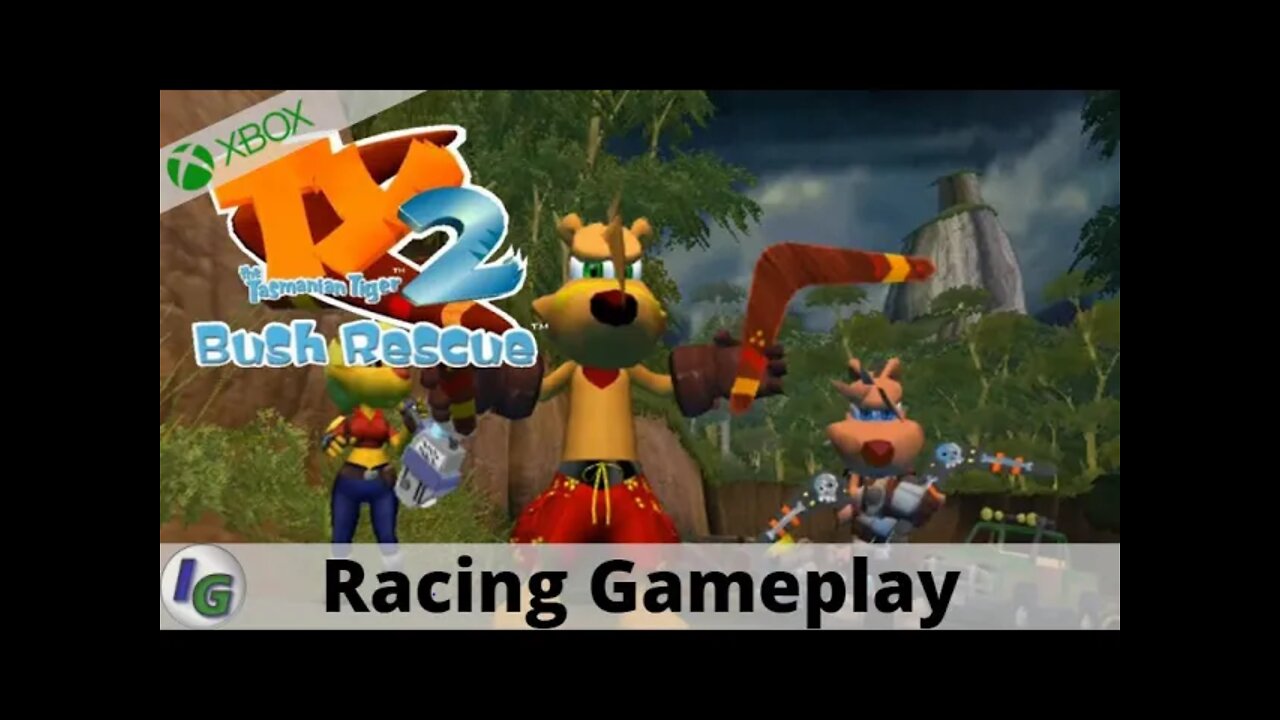 Ty The Tasmanian 2 Racing Mode Gameplay on Xbox