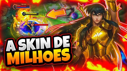 A NOVA SKIN SAINT SEIYA DO CHOU TÁ UM ABSURDO | MOBILE LEGENDS