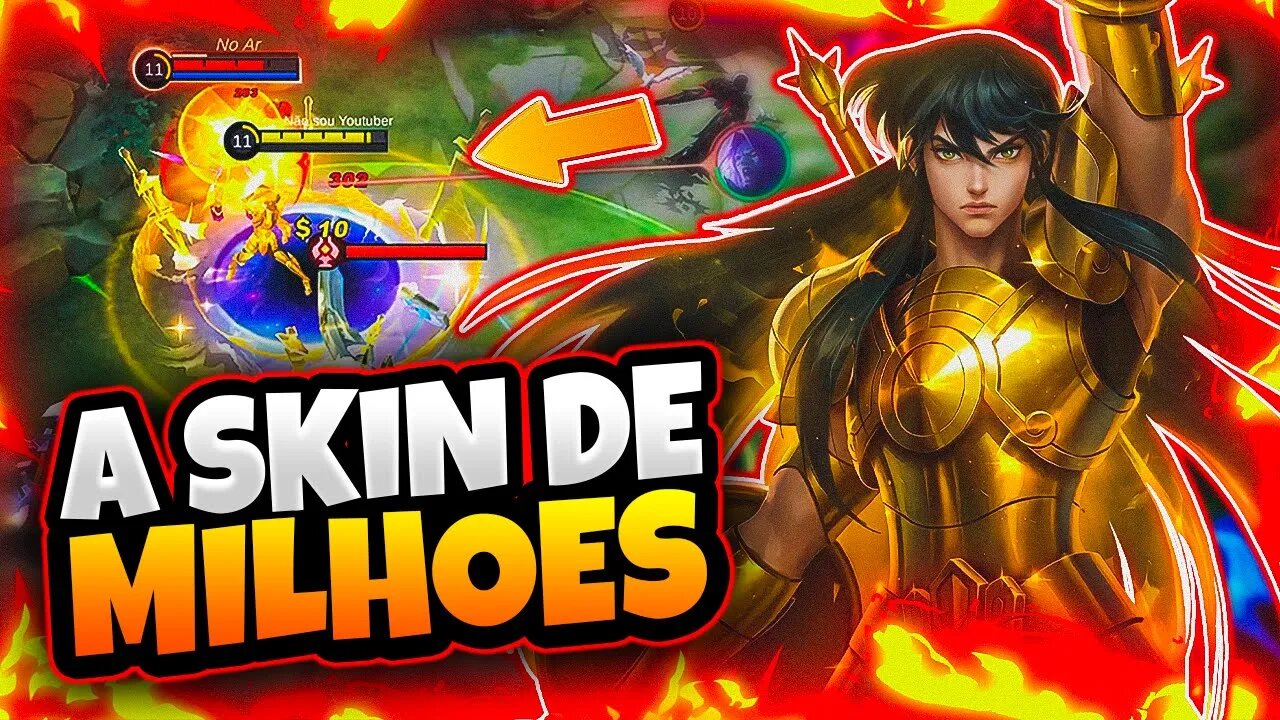 A NOVA SKIN SAINT SEIYA DO CHOU TÁ UM ABSURDO | MOBILE LEGENDS