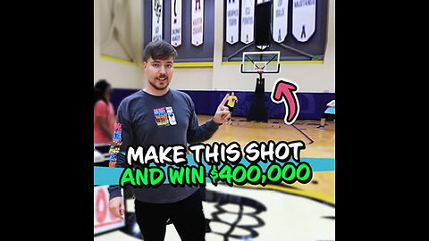Blindfolded Basketball Shot For $80,000 @mrbeast