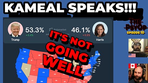 Kamala Harris is out and about... and her numbers are down,