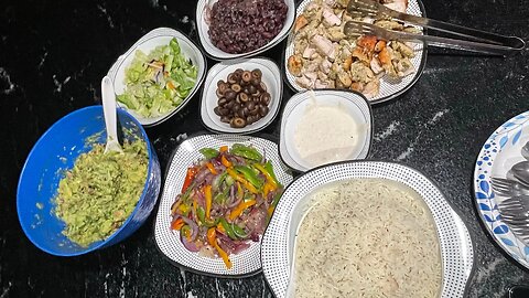 Chipotle chicken and veggies Bowls -even better at home