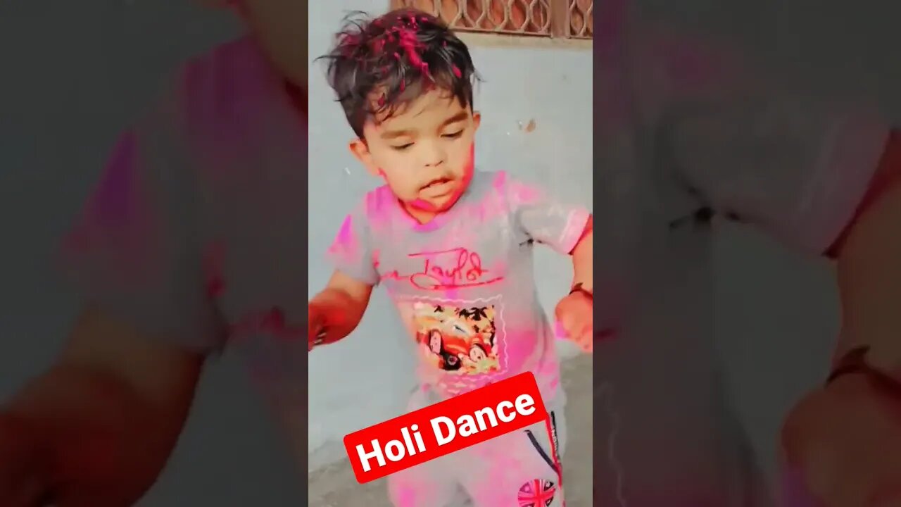 Holi Dance #viralvideo #prathvi #shortvideo #happy #kidsvideo #