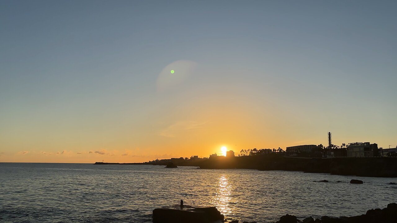 Sunset on Jeju Island